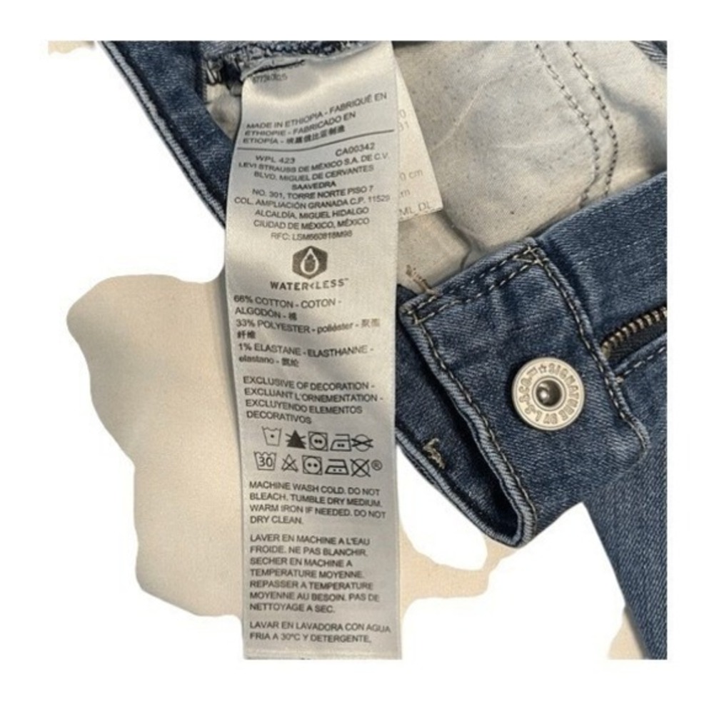 Levi's Modern Slim Jeans Blue‎ Medium Wash Denim Mid-Rise 5 Pocket 6M - Picture 5 of 6